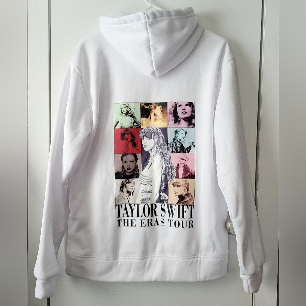 Taylor Swift The Eras Tour white hoodie